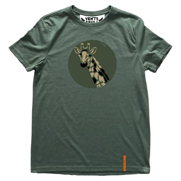 CIRCLE GIRAFFE - Green Melange