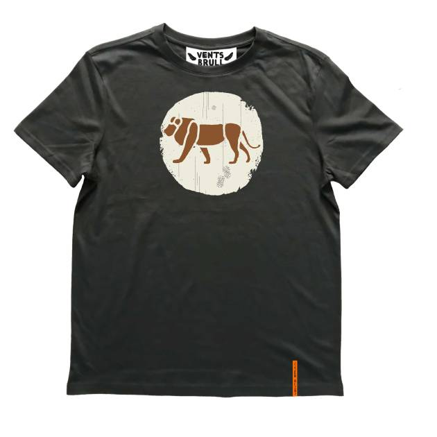 CIRCLE LION - CHARCOAL T-SHIRT