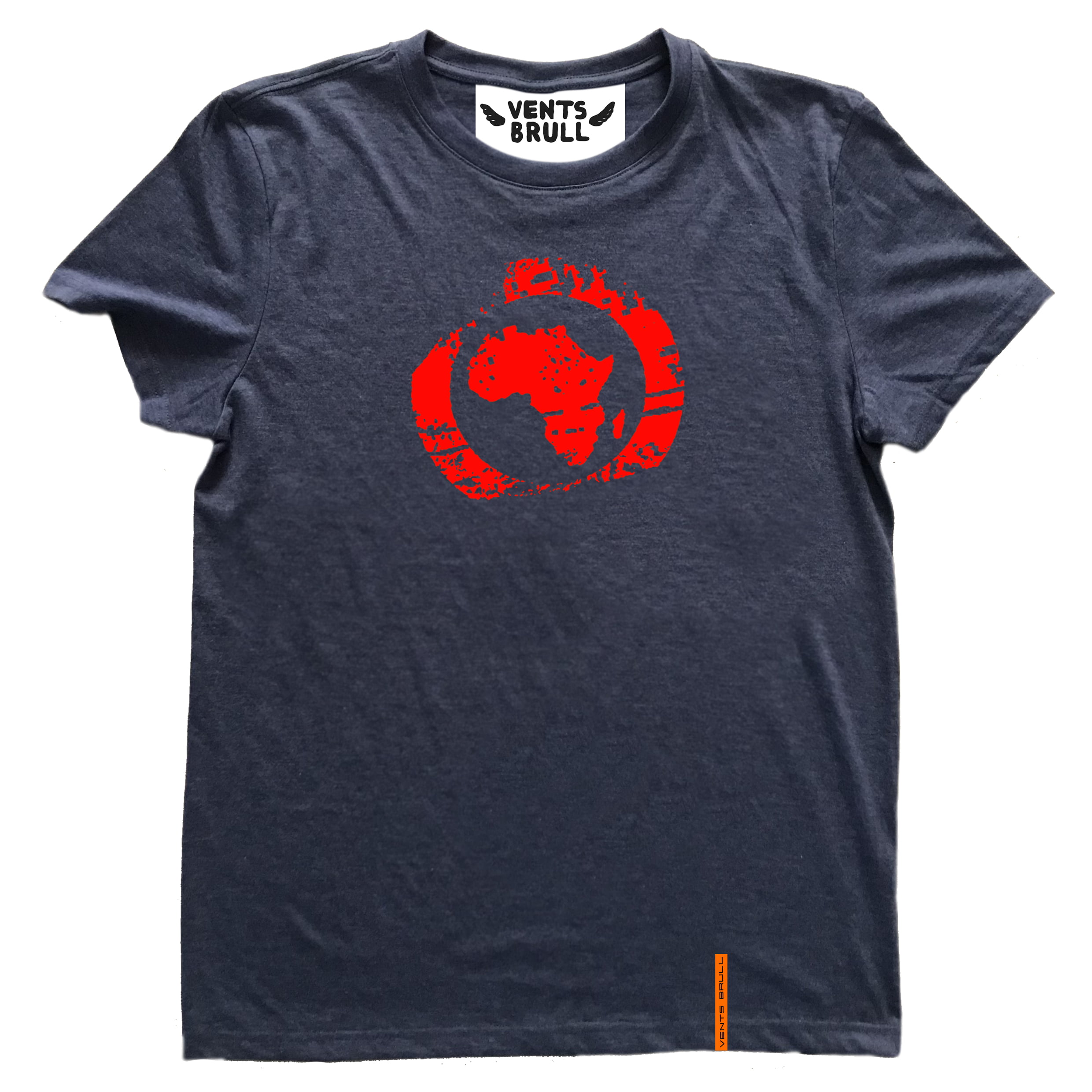 AFRICA STAMP - INDIGO T-SHIRT